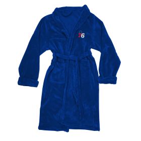 76ers OFFICIAL NBA Men's L/XL Silk Touch Bath Robe; 26" x 47"