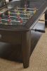 Foosball Cocktail Table - Tempered Glass Insert, Locking Casters, Fully Operational Game - Fun Addition to Game or Living Room